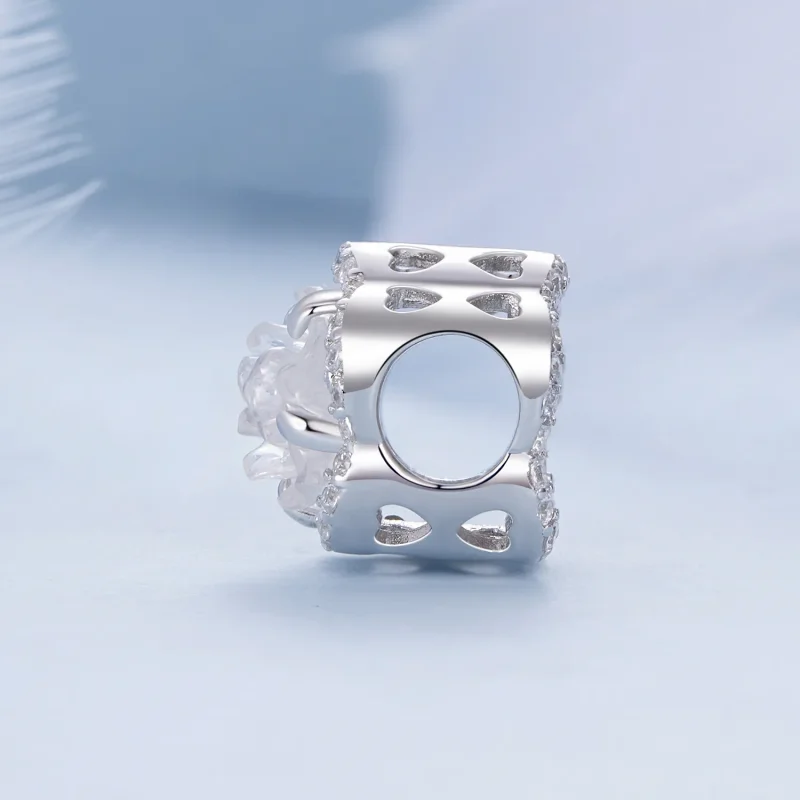 (image for) Pandora Style Crystal Rose Charm - BSC904 - View 5