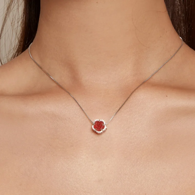 (image for) Pandora Style Crystal Rose Charm - BSC904 - View 10