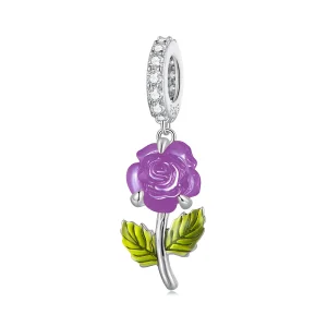 (image for) Pandora Style Crystal Rose Dangle - BSC824-VT
