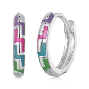(image for) Pandora Style Cyber Luminous Hoop Earrings - SCE1645