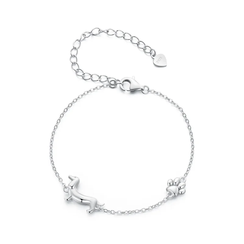 (image for) Pandora Style Dachshund Chain Bracelet - SCB262 - Product Image