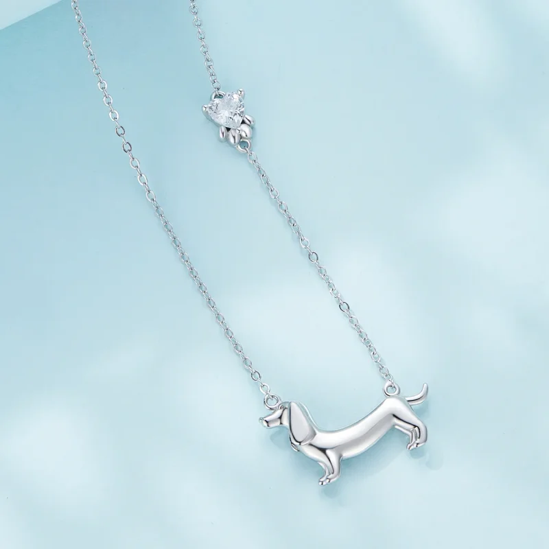(image for) Pandora Style Dachshund Necklace - SCN501 - View 2