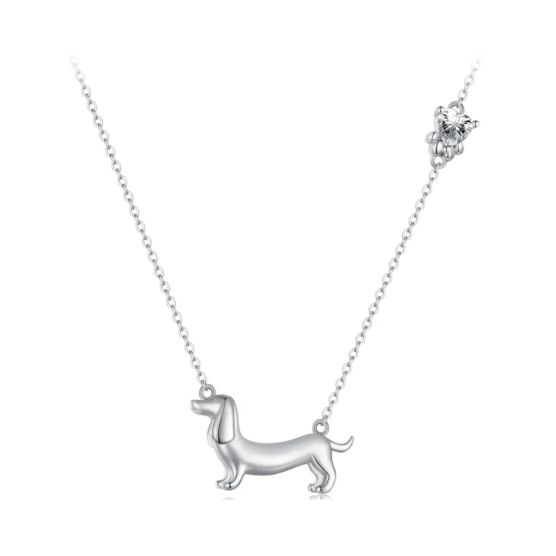 (image for) Pandora Style Dachshund Necklace - SCN501 - Product Image