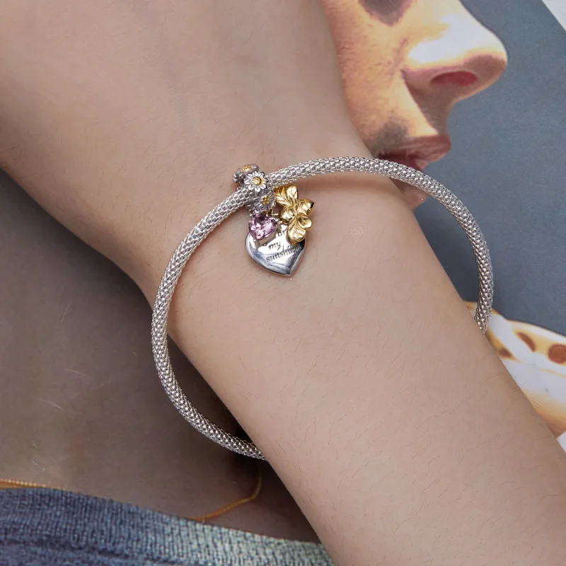 (image for) Pandora Style Daisy Bee Charm - BSC816! - View 5