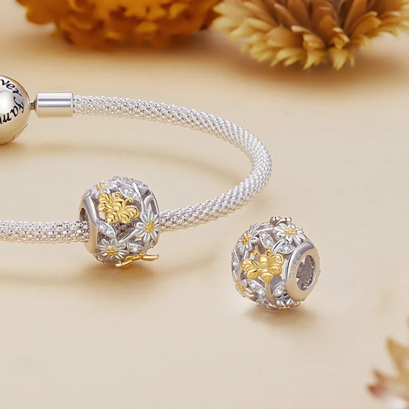 (image for) Pandora Style Daisy Bee Charm - BSC818! - View 4