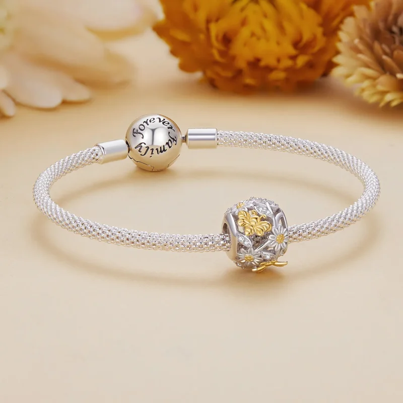 (image for) Pandora Style Daisy Bee Charm - BSC818! - View 5
