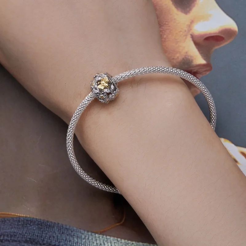 (image for) Pandora Style Daisy Bee Charm - BSC818! - View 6