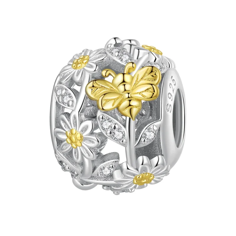 (image for) Pandora Style Daisy Bee Charm - BSC818! - Product Image