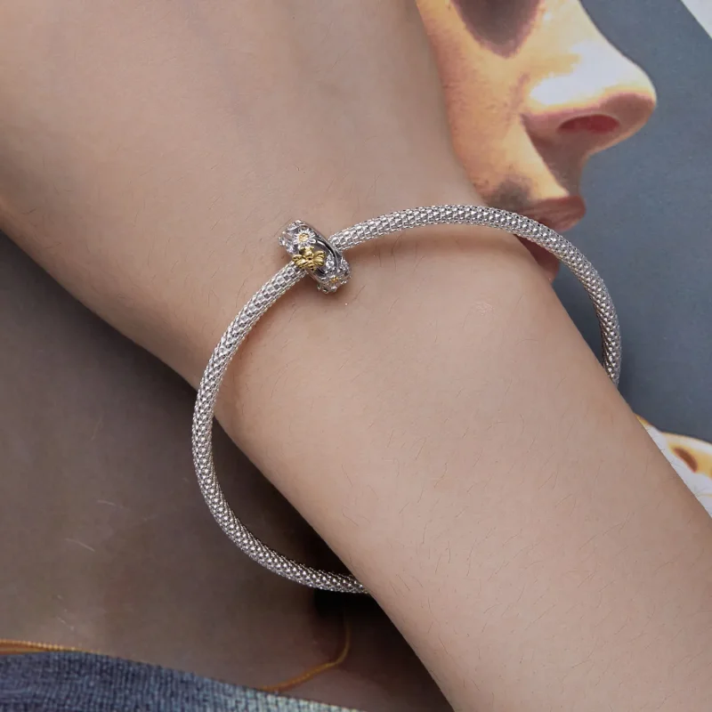 (image for) Pandora Style Daisy Bee Silicone Spacer - BSC819 - View 6