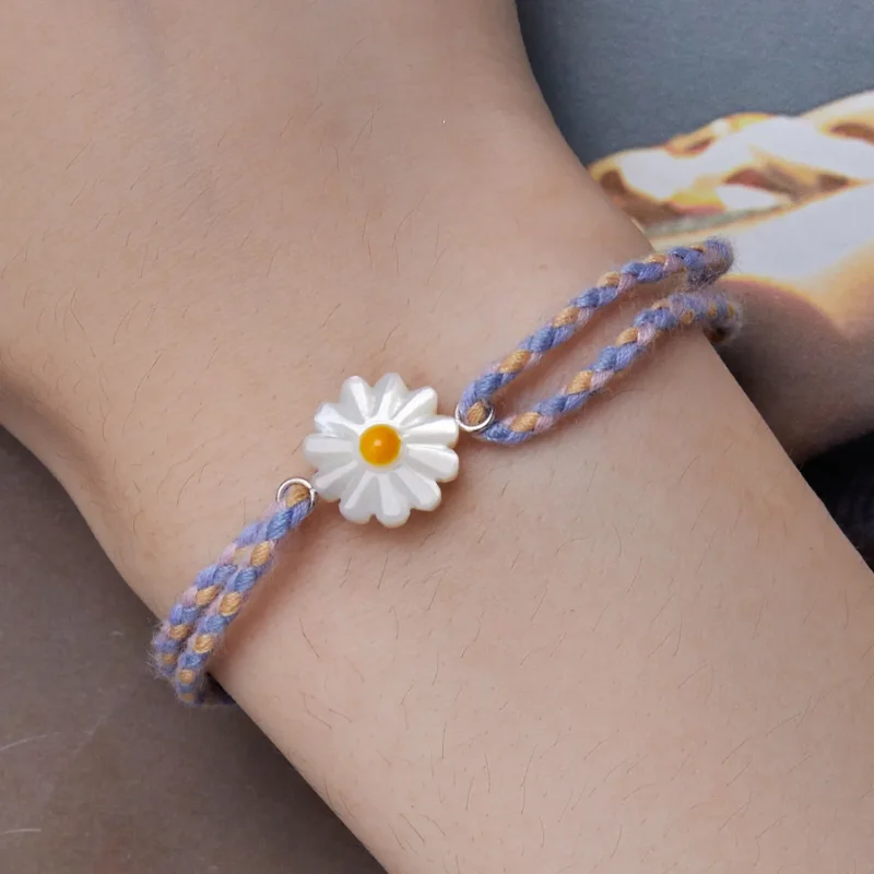 (image for) Pandora Style Daisy Cord Bracelet - SCB250 - View 7