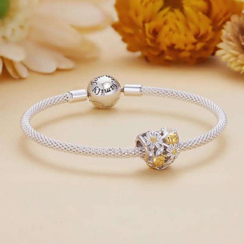 (image for) Pandora Style Daisy Ladybug Charm - BSC817! - View 5
