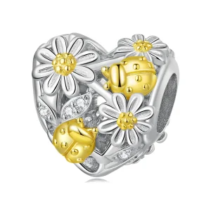 (image for) Pandora Style Daisy Ladybug Charm - BSC817!