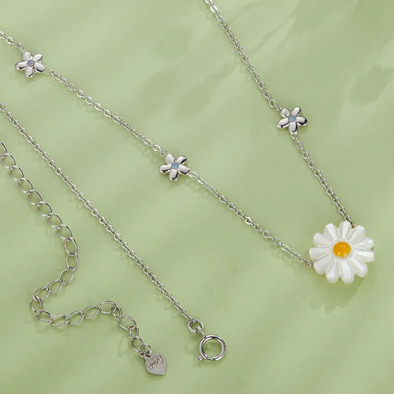 (image for) Pandora Style Daisy Necklace - SCN494 - View 4