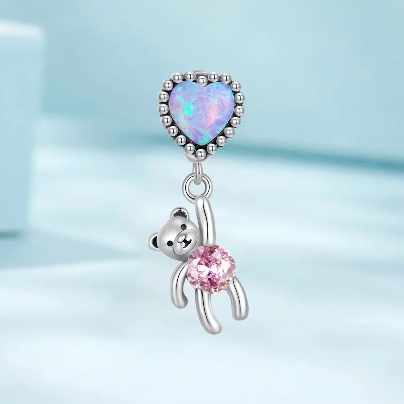(image for) Pandora Style Dangle Bear - SCC2591 - View 2