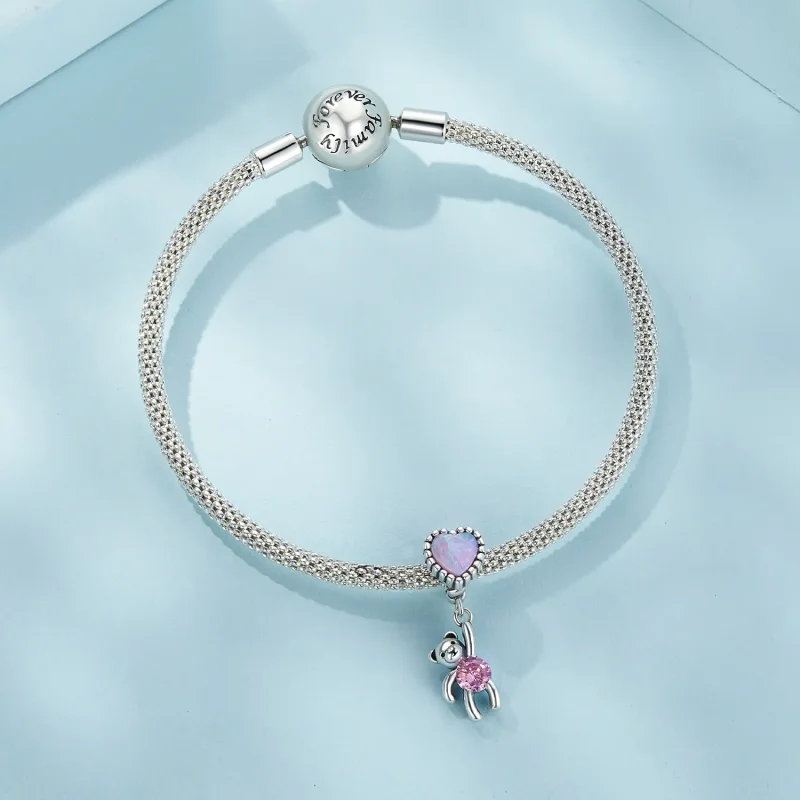(image for) Pandora Style Dangle Bear - SCC2591 - View 6