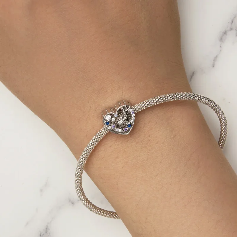 (image for) Pandora Style Day and Night Elf Heart Charm - SCC2553 - View 7