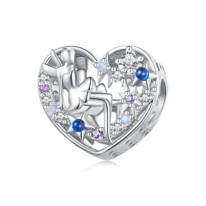 (image for) Pandora Style Day and Night Elf Heart Charm - SCC2553