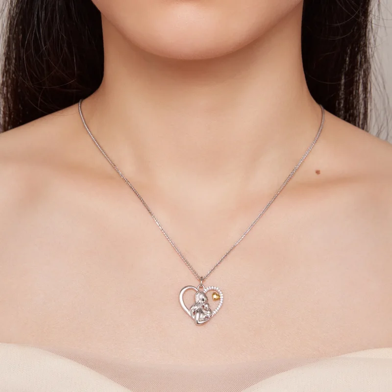 (image for) Pandora Style Deep Love Between Mother and Son Necklace - SCN498 - View 6