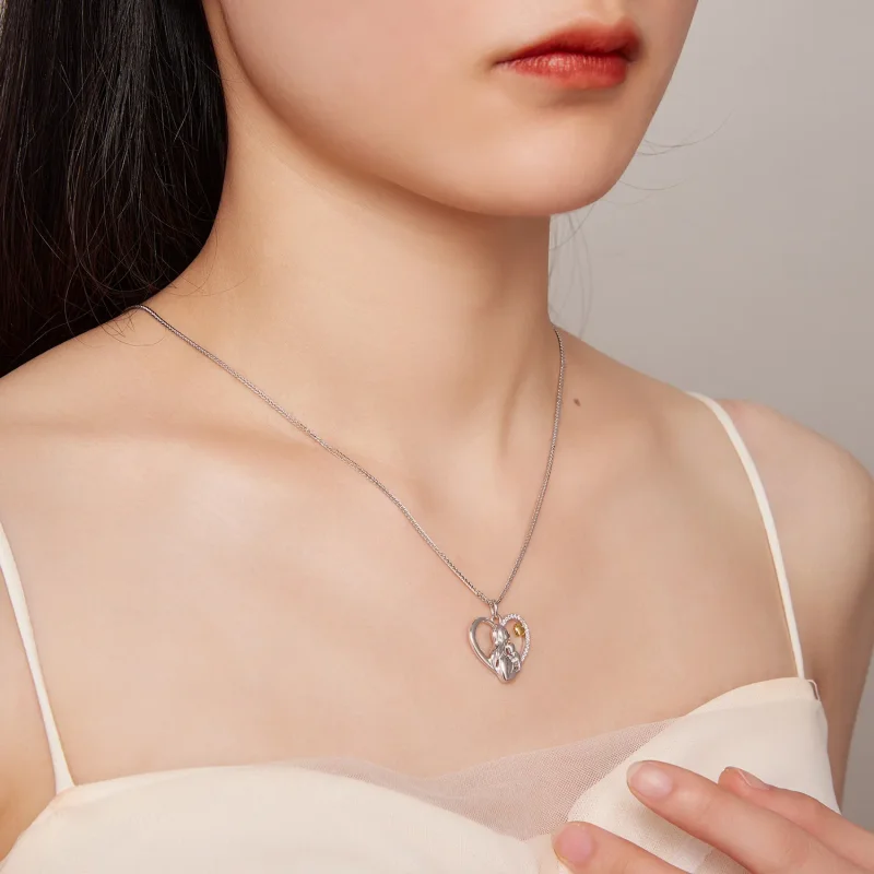 (image for) Pandora Style Deep Love Between Mother and Son Necklace - SCN498 - View 8