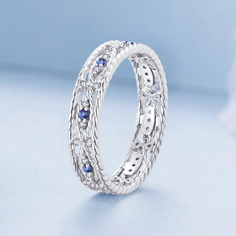 (image for) Pandora Style Devil Eye Ring - BSR456 - View 2