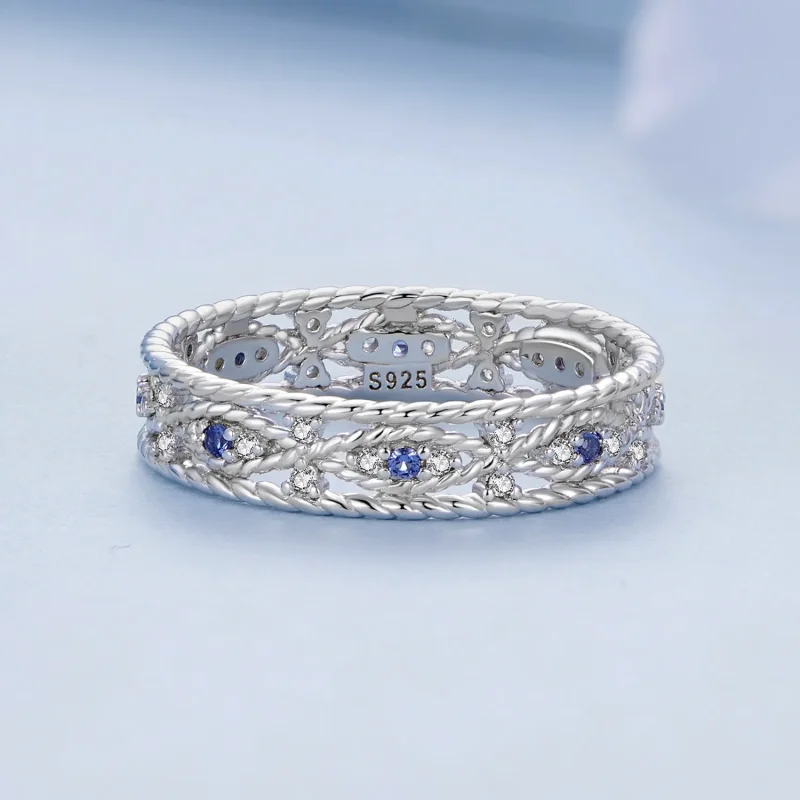 (image for) Pandora Style Devil Eye Ring - BSR456 - View 3