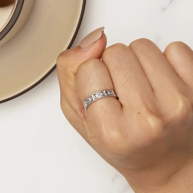 (image for) Pandora Style Devil Eye Ring - BSR456 - View 6