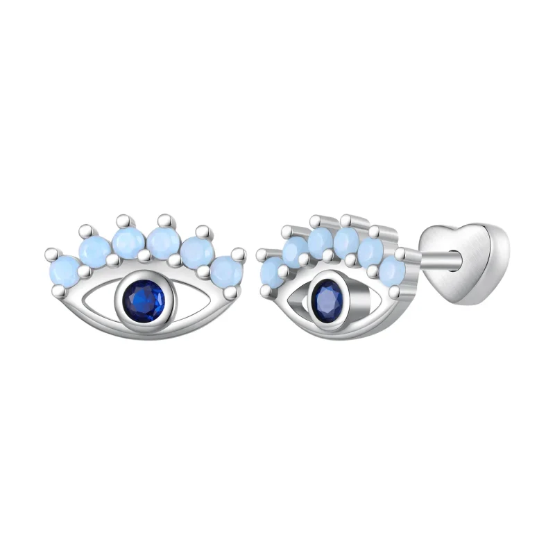 (image for) Pandora Style Devil Eyes Two-Wear Studs Earrings - SCE1581 - Product Image