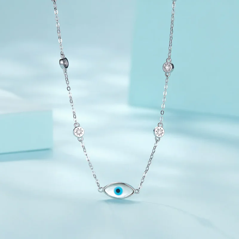 (image for) Pandora Style Devil's Eye Necklace - SCN505 - View 3