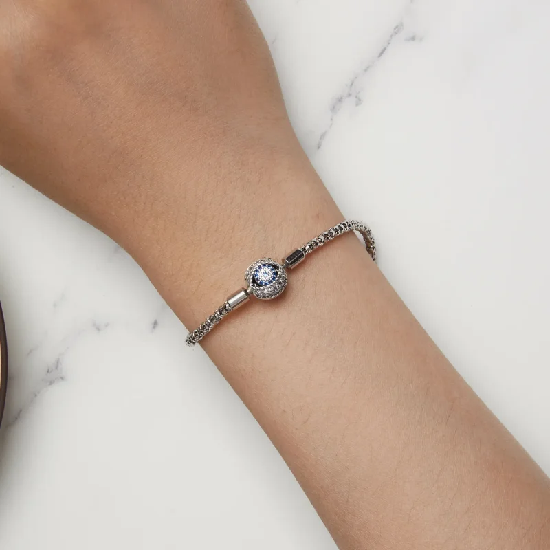 (image for) Pandora Style Devil's Eye Small Bulb Chain Bracelet - BSB141 - View 5