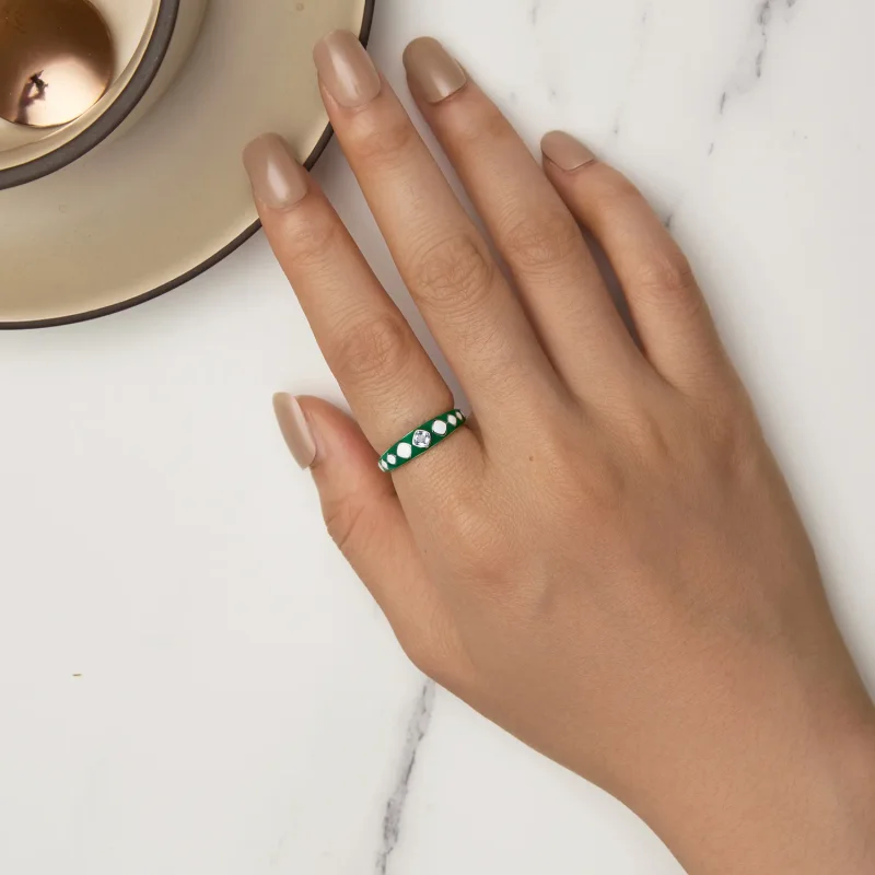 (image for) Pandora Style Diamond Pattern Ring - SCR942 - View 6