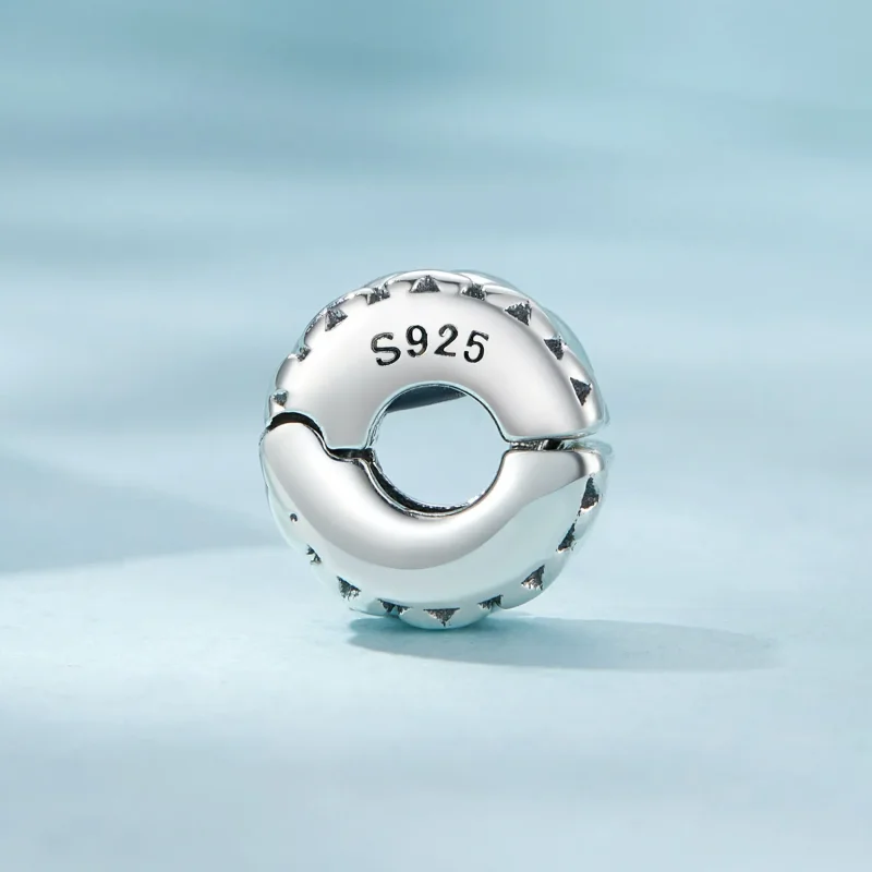 (image for) Pandora Style Double Hearts Clip - SCC2637 - View 3