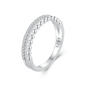 (image for) Pandora Style Double Layer Ring - BSR463