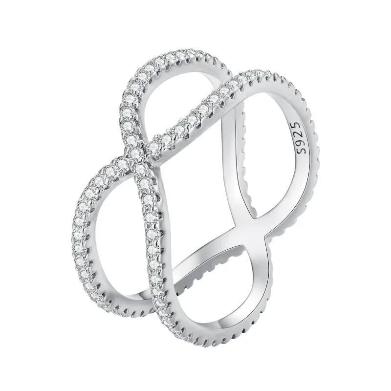 (image for) Pandora Style Double Layers Ring - BSR386 - Product Image