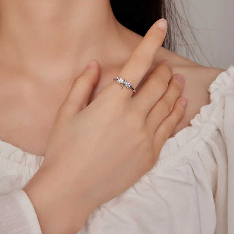 (image for) Pandora Style Dragonfly Ring - BSR384 - View 4