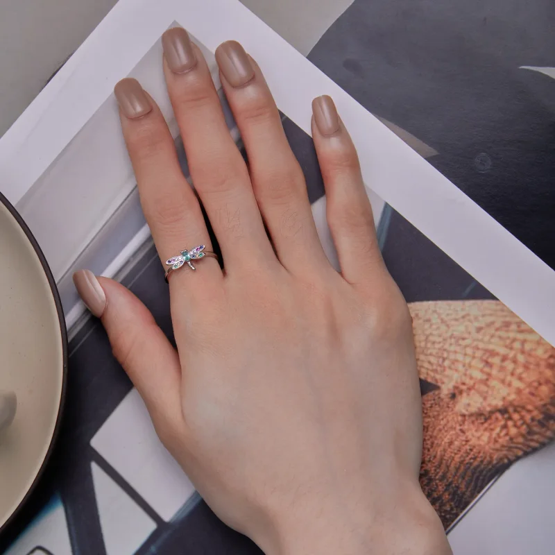 (image for) Pandora Style Dragonfly Ring - BSR384 - View 5