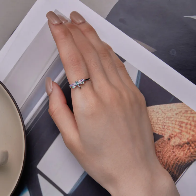 (image for) Pandora Style Dragonfly Ring - BSR384 - View 6