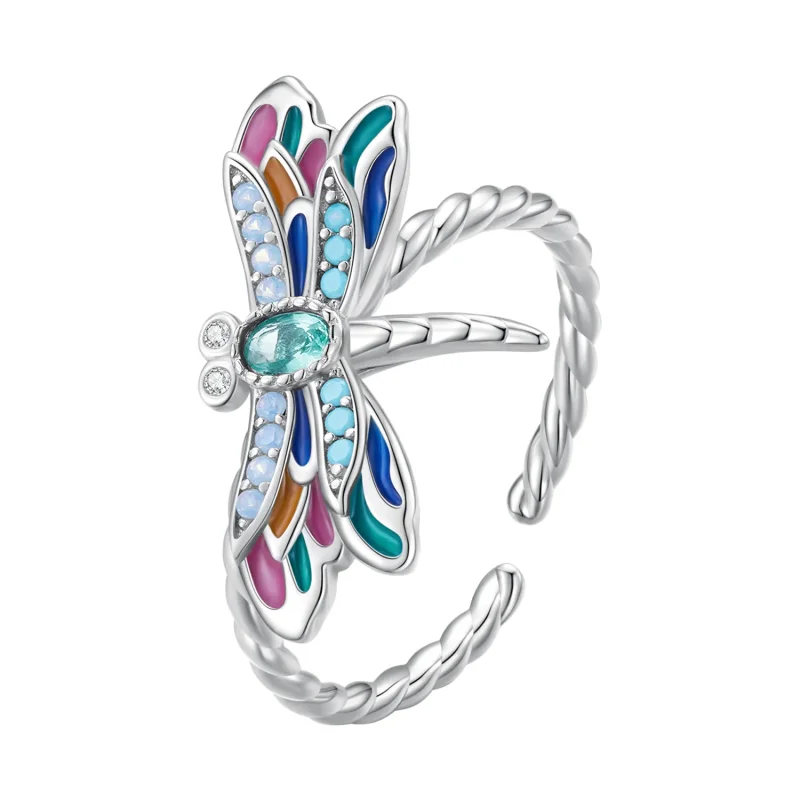 (image for) Pandora Style Dragonfly Ring - BSR385 - Product Image