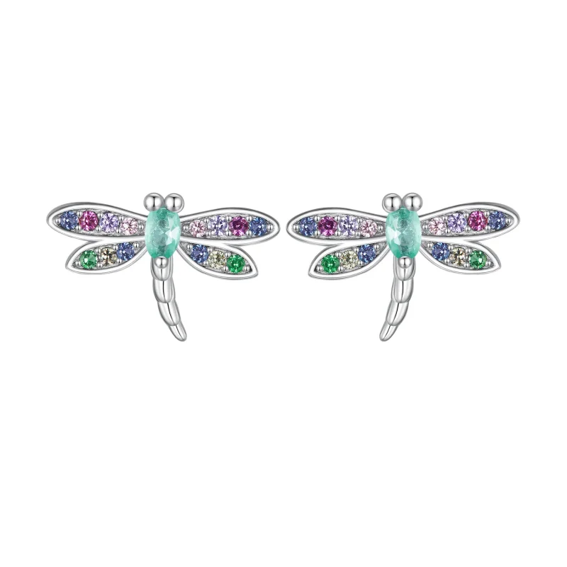 (image for) Pandora Style Dragonfly Studs Earrings - BSE795 - Product Image