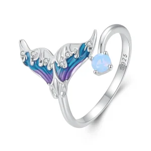 (image for) Pandora Style Dream Mermaid Open Ring - BSR494-E