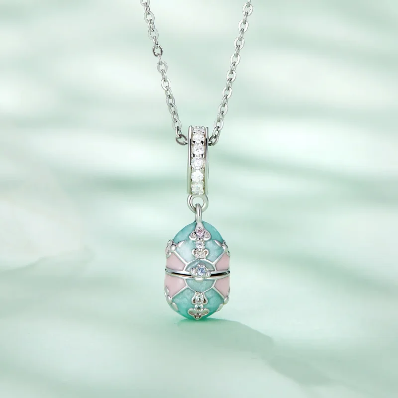 (image for) Pandora Style Easter Egg Dangle - BSC779 - View 2