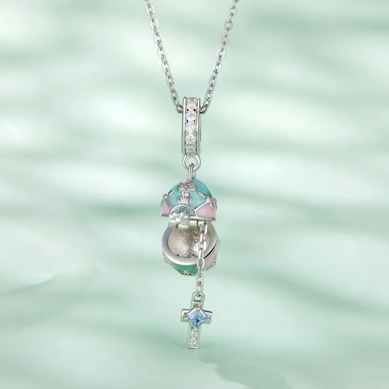 (image for) Pandora Style Easter Egg Dangle - BSC779 - View 3