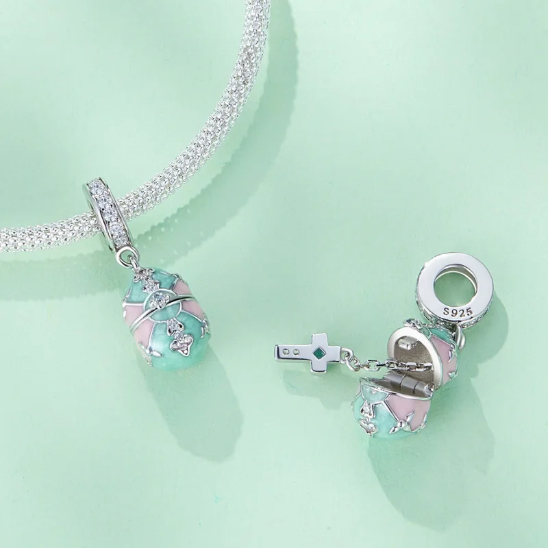 (image for) Pandora Style Easter Egg Dangle - BSC779 - View 5