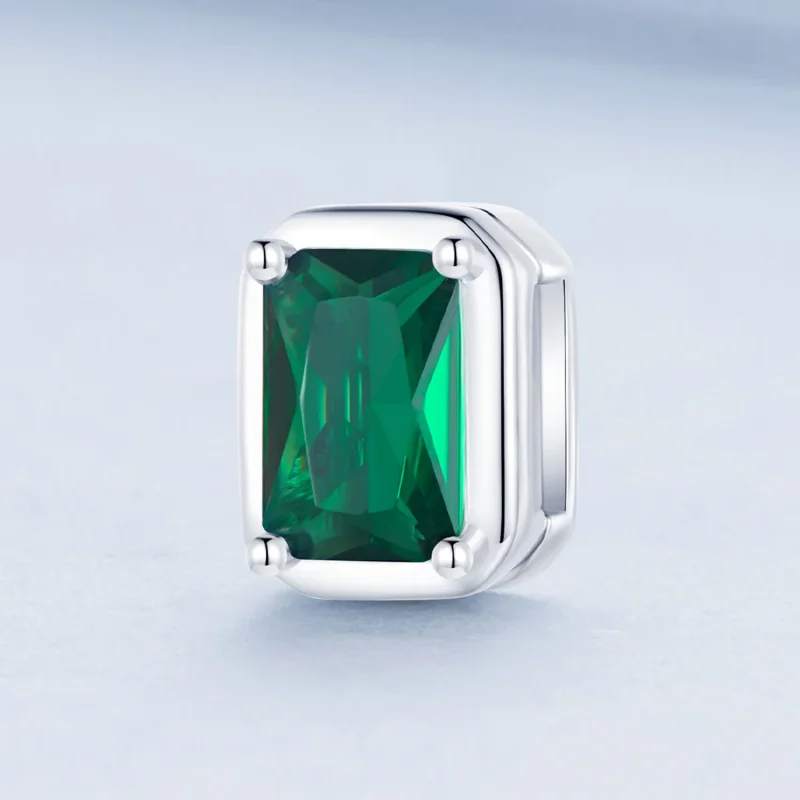 (image for) Pandora Style Emerald Clip - BSX005 - View 2