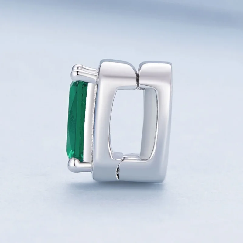 (image for) Pandora Style Emerald Clip - BSX005 - View 3