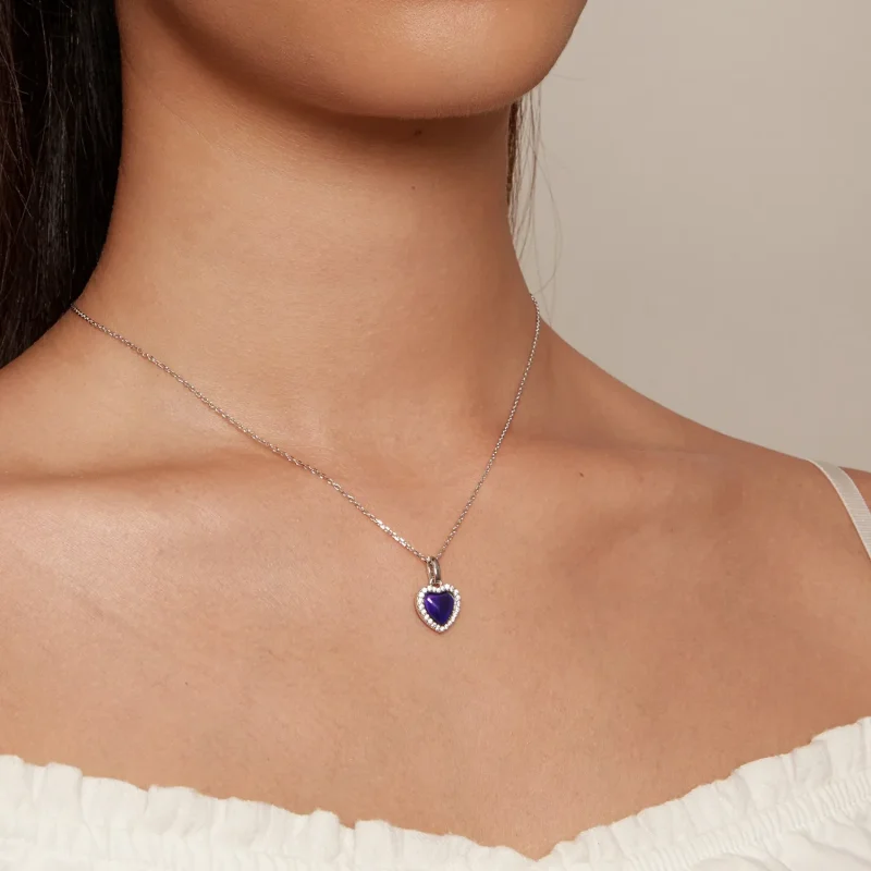 (image for) Pandora Style Emotional Heart Necklace - BSN344 - View 6