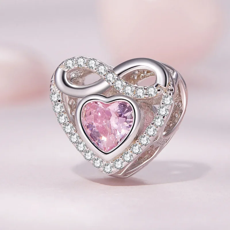 (image for) Pandora Style Eternal Heart Charm - BSC826 - View 2