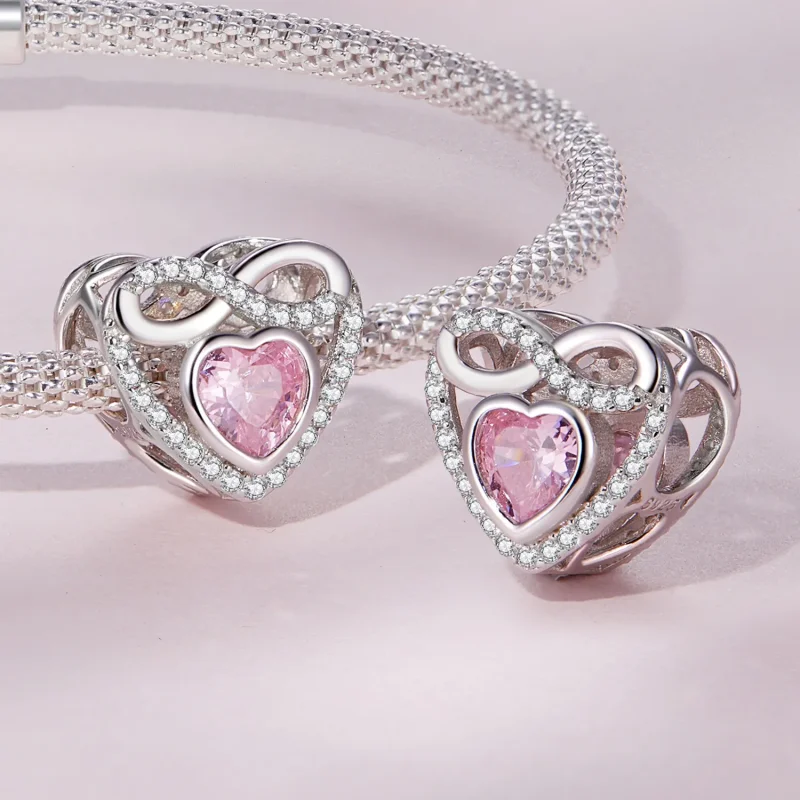 (image for) Pandora Style Eternal Heart Charm - BSC826 - View 4