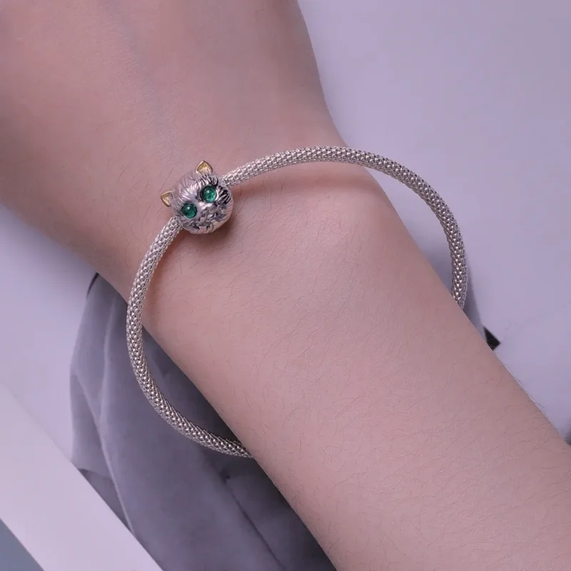 (image for) Pandora Style Exquisite Cat Charm - BSC834 - View 6