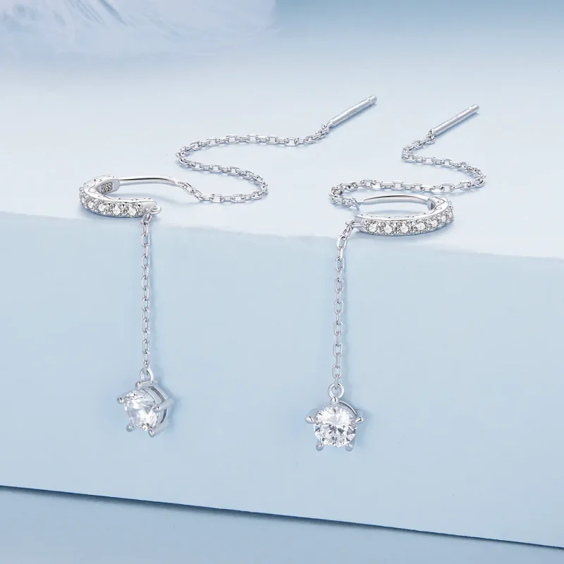 (image for) Pandora Style Exquisite Dangle Earrings - BSE830 - View 2