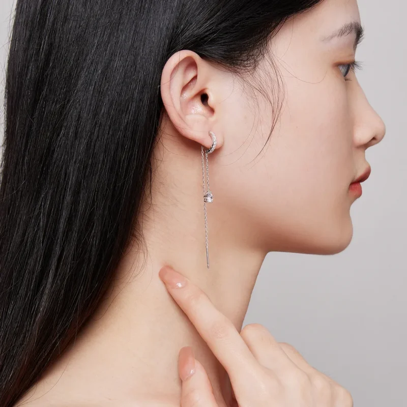 (image for) Pandora Style Exquisite Dangle Earrings - BSE830 - View 6